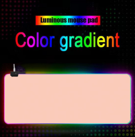 แผ่นรองเมาส์มีไฟ GMS-wt-5 Gaming Mouse Pad RGB 7colors (300×800×4)เปลี่ยนไฟได้ 14 โหมด