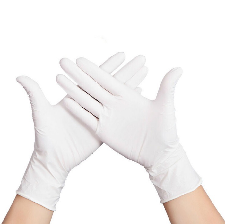 J-cube Disposable gloves nitrile synthetic blue high elasticity powder-free protective food grade rubber latex nitrile gloves