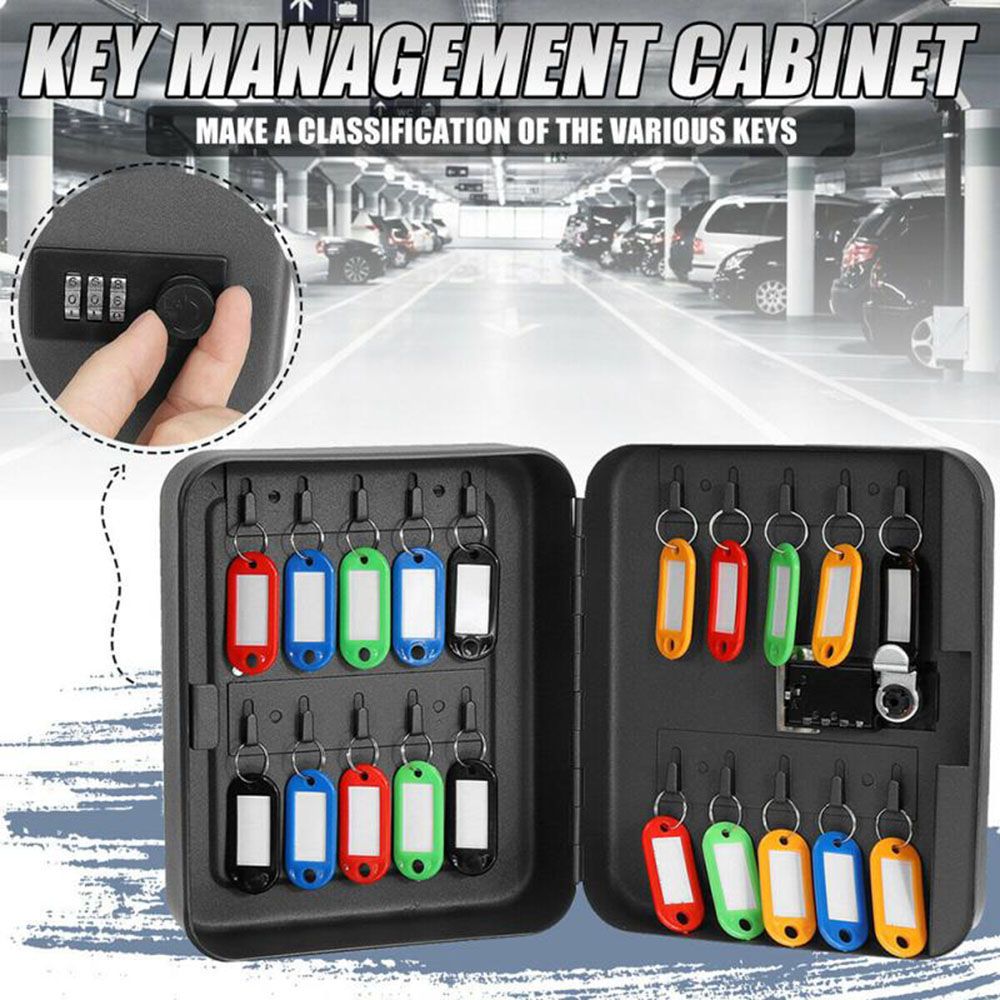 Pude reset mã có thể khóa mật khẩu xe treo tường chìa khóa an toàn 20 vị trí kết hợp khóa hộp tủ chìa khóa hộp chìa khóa xe hộp