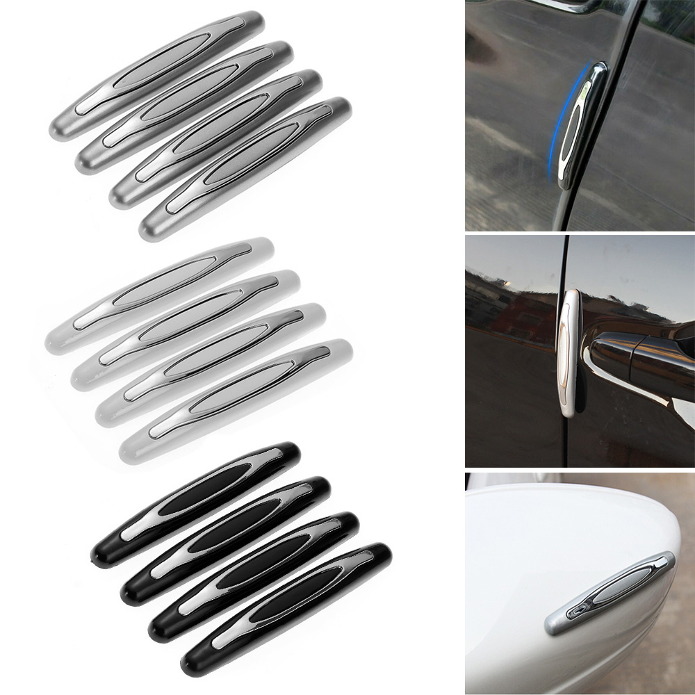 BTC3 4Pcs Moulding Decorative Universal Edge Trim Auto Guard Anti-Collision Strip Anti-Scratch Car Door Protector