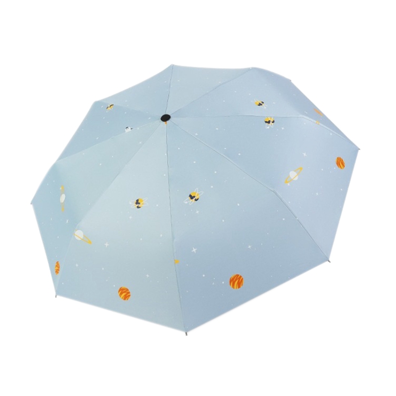 Creative Star Universe Serie Umbrella Fold Rainy Stellar Planet Umbrella UV Rainproof Sun Parasol Umbrella Female