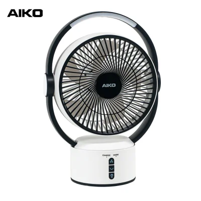 AIKO Rechargeable Fan 7" 2in1 with lamp #KN-L2819 (1 year guarantee) (2)