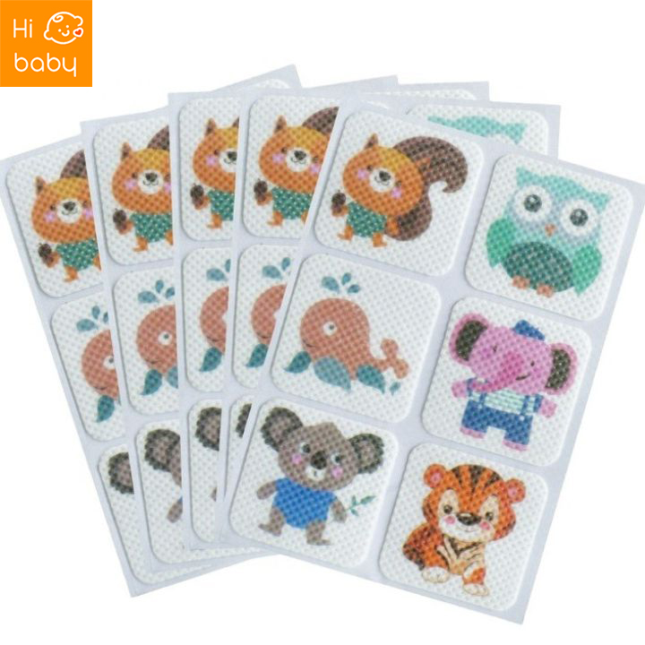 พร้อมส่ง ถูกที่สุด สติ๊กเกอร์กันยุง ไล่ยุง ป้องกันยุง ติดกันยุง (คละสี)6 stickers ราคา 8 บาท*ส่งฟรี