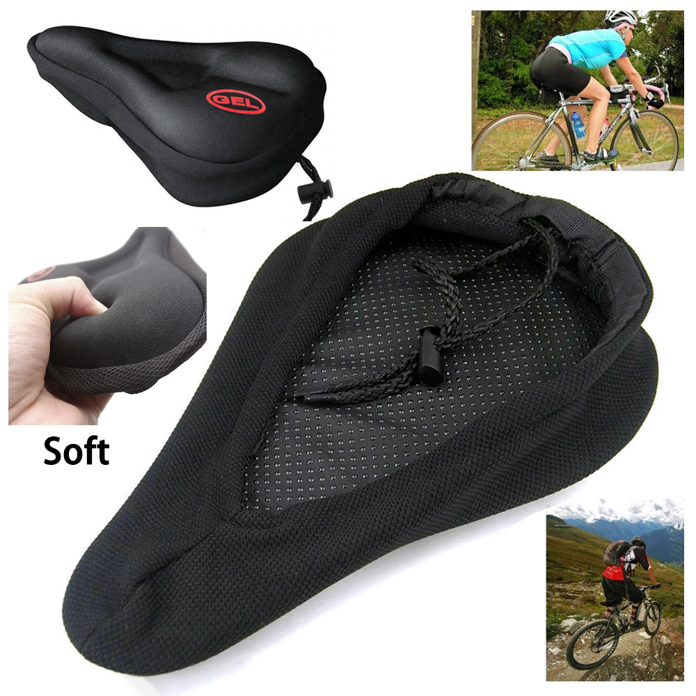 LINNANZHUBING 3D Extra Comfort Road Bike Saddles Outdoor Cycling Gel Pad Cushion Bicycle Seat Bike Cushion Pad Gel Bike Saddle Cover