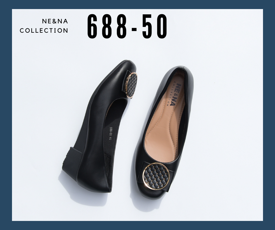 รองเท้าเเฟชั่นผู้หญิงเเบบคัชชูส้นปานกลาง No. 688-50  NE&NA Collection Shoes