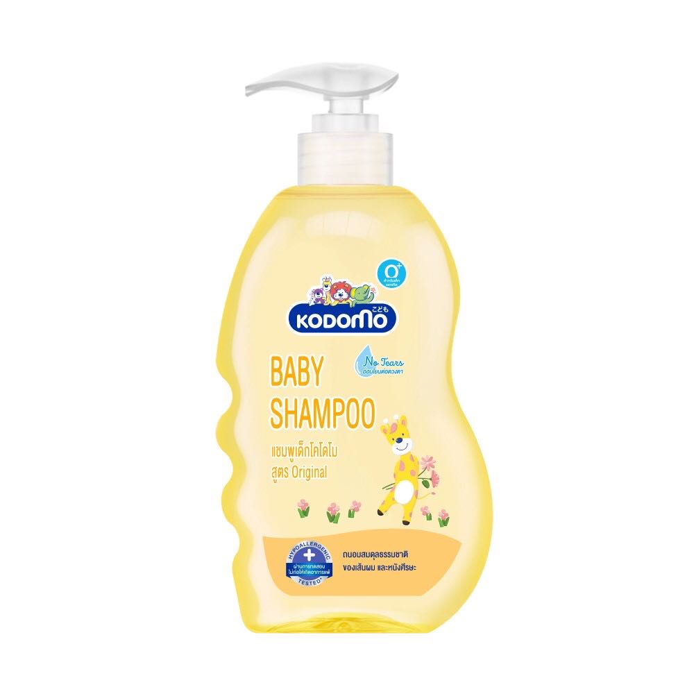 Kodomo Original แชมพูเด็ก โคโดโม สูตรออริจินอล ออร์แกนิค อโลเวร่า สีเหลือง 200 400 มล.