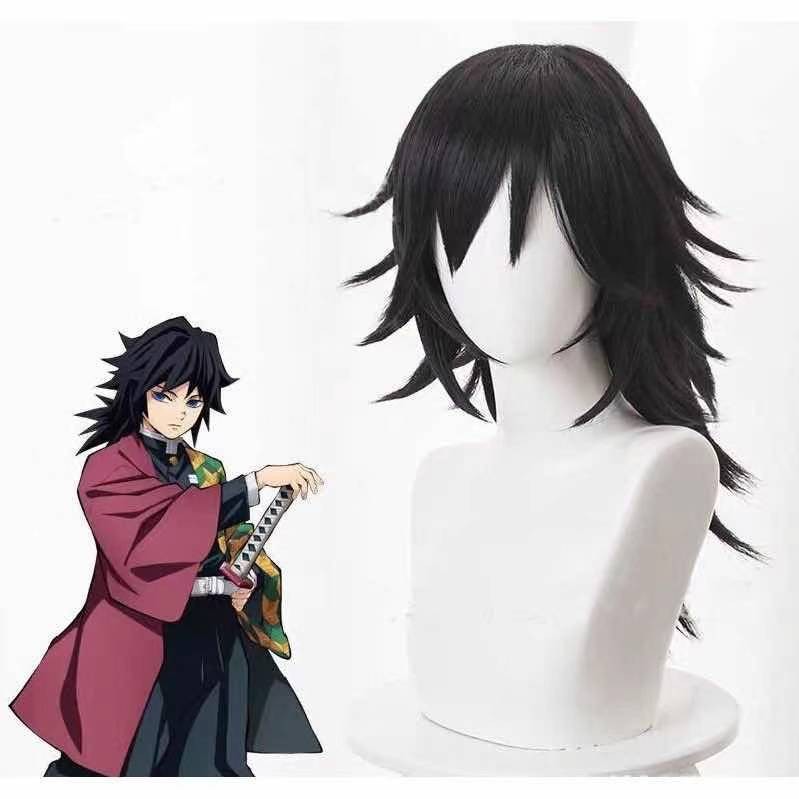 Demon Slayer Kamado Kimetsu NO Yaiba ชุดคอสเพลย์ Wigs Hair Cosplayชุด ชุดคอสเพลย์ Anime วิกผม