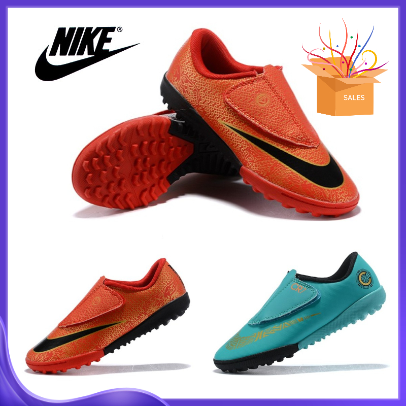 สั่งแล้วส่งเลย!!Nike_ฟุตซอล รองเท้าฟุตบอล 30-35 รองเท้าฟุตบอลกลางแจ้ง แท้ มาใหม่ รองเท้าฟุตซอล