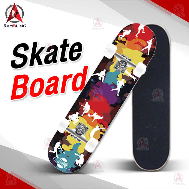 สเก็ตบอร์ด สเก็ตบอร์ด 4 ล้อ skateboard สเก็ต บอร์ดSkateboards Customized สเก็ตบอร์ดแฟชั่น ลายสวย เลือกได้