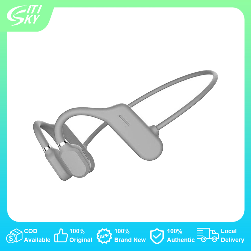 ชุดหูฟังการนำกระดูก AS4/AS4+, บลูทู ธ ไร้สาย 5.0, ชุดหูฟัง IPX5 แบบไม่ใส่ในหู, ชุดหูฟังกีฬากันน้ำน้ำหนักเบา (เก็บเงินปลายทาง)