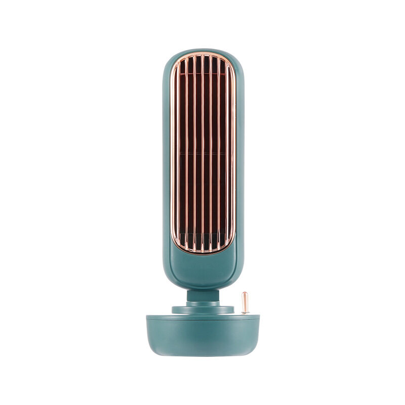 ใหม่ ย้อนยุค ความชื้นแฟนสก์ท็อปขนาดเล็กน้ำเย็นเย็น bladeless พัดลมสเปรย์ แบบพกพา เครื่องทำความเย็น New Retro Humidification Tower Fan Small Desktop Water Cooling Cooling Leafless Spray Fan Portable Air Cooler