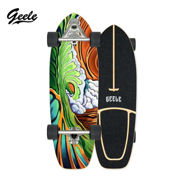 [พร้อมส่ง] Geele CX7 Surfskate - เซิร์ฟสเก็ตจีลี (CX7) แถมฟรีกระเป๋าเก็บบอร์ด (ลายชุด 2)