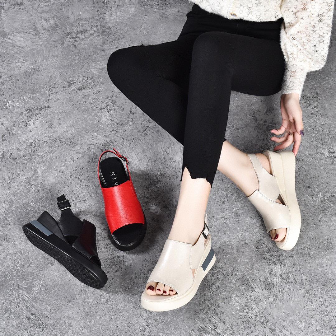 เกี่ยวกับสินค้า Fashion DIVA รองเท้าหนังนิ่ม ส้นตึก ทรงปากปลา แฟชั่นสไตล์เกาหลี สูง 6.5 ซม. น้ำหนักเบา สวย ใส่สบาย รุ่นM59 ไซส์ 35-42