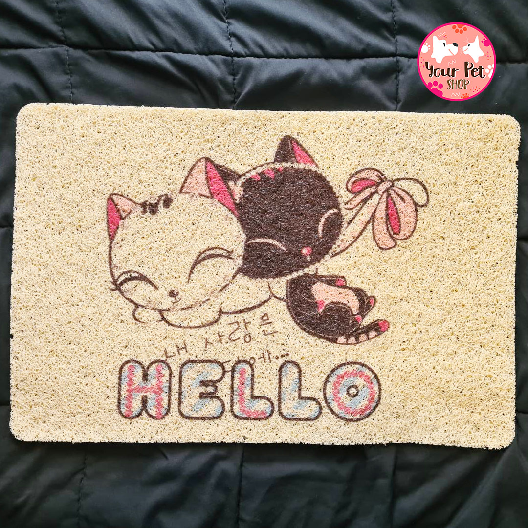 Cat Litter Mat พรมดักทรายแมว พรมทรายแมว แผ่นใหญ่ 40x60 cm by Your Pet Shop
