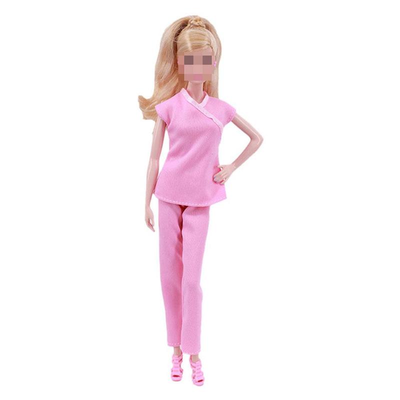 30ซม.Barbie ตุ๊กตา6ชุดเดรสแฟชั่นเสื้อผ้าลำลองชุดของเล่น ตุ๊กตาตู้เสื้อผ้า Barbie H5X3