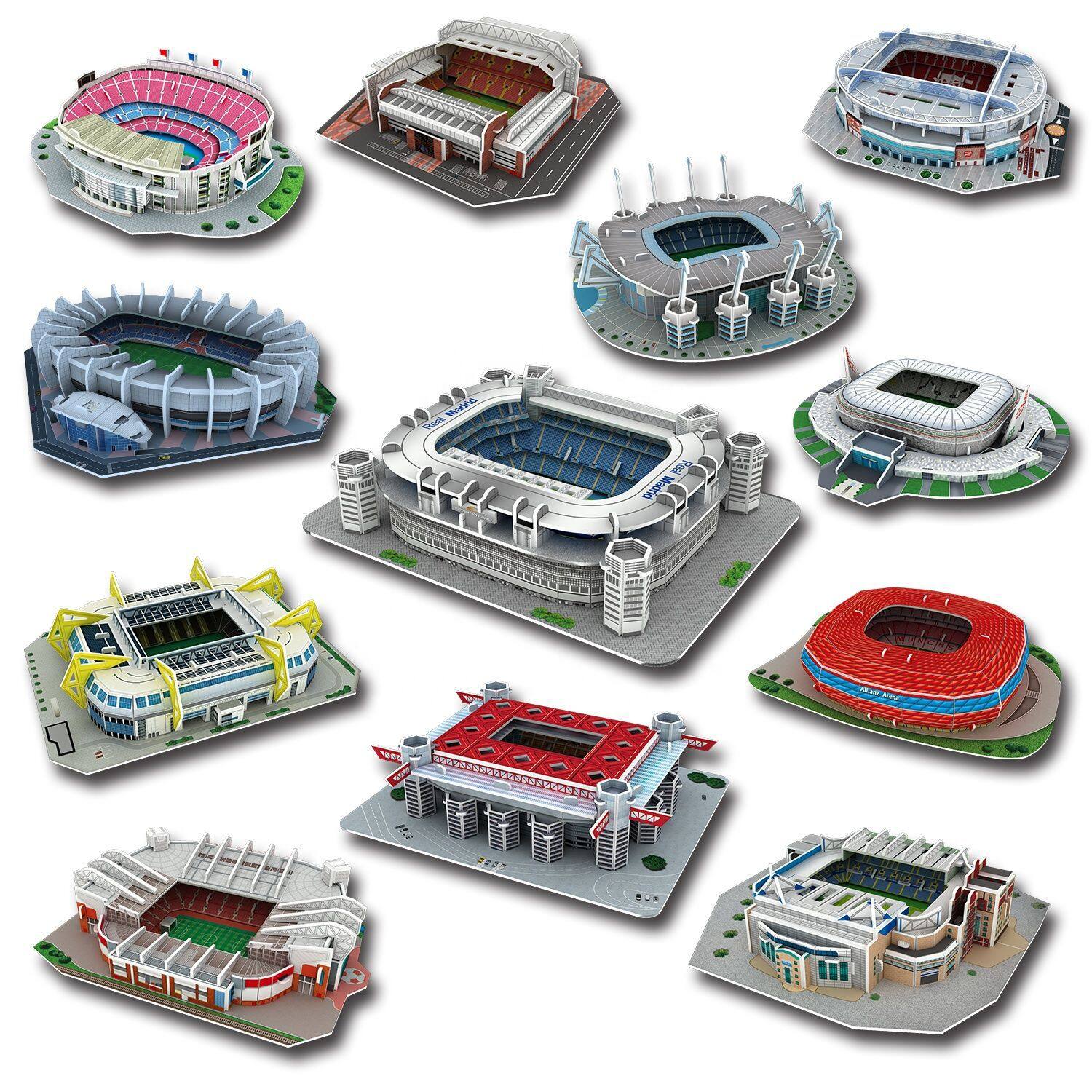 Feooe mô hình ba chiều tự làm sân bóng đá mô hình xây dựng sân vận động Đồ