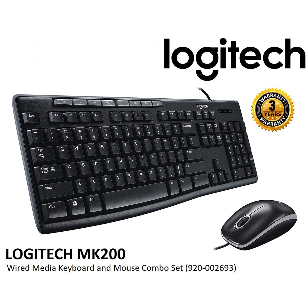 Logitech ชุดคีย์บอร์ดและเมาส์ USB