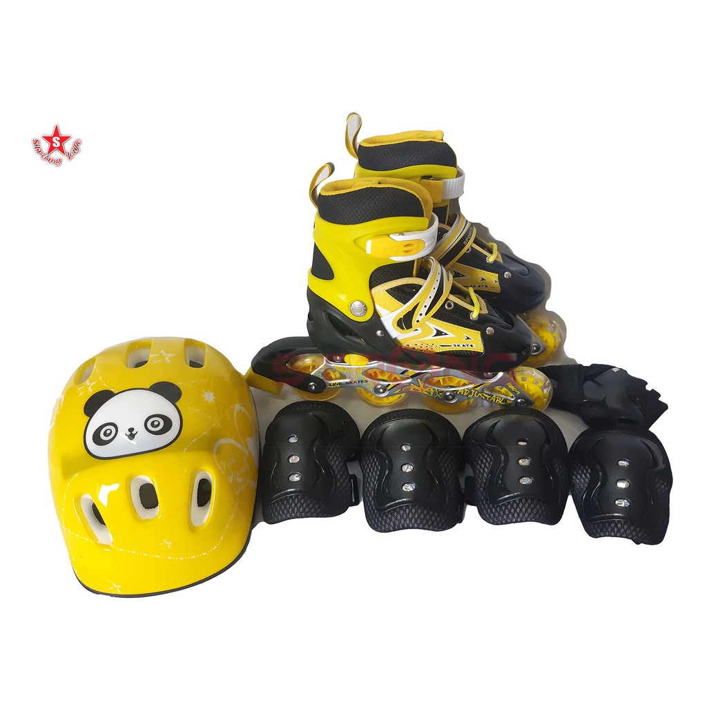 SKA รองเท้าสเก็ต โรลเลอร์เบลด โรลเลอร์สเก็ต Roller Blade ไซต์ M-L ฟรีของแถมอุปกรณ์ป้องกัน kid มูลค่า 200 บาท