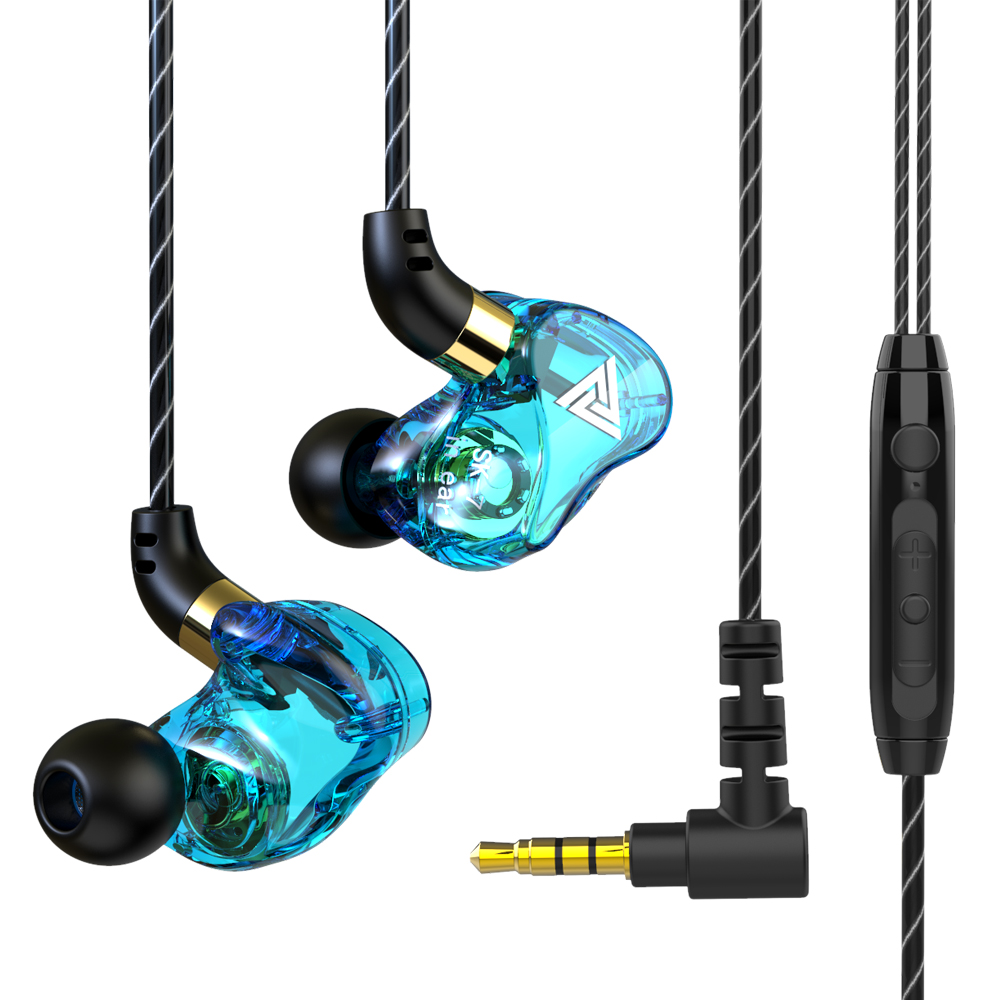 รุ่นใหม่ล่าสุด QKZ หูฟัง รุ่น SK7 Earphone Earbuds Stereo With HD Mic ระดับเสียง HI-FI หูฟังสเตอริโอพร้อมไมค์ ช่องเสียบ 3.5มม