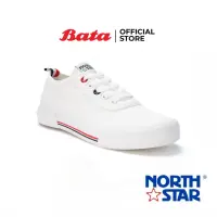 (Online Exclusive) Bata บาจา ยี่ห้อ North Star รองเท้าสนีคเคอร์ รองเท้าผ้าใบ รองเท้าผ้าใบข้อสั้น สำหรับผู้หญิง รุ่น Adeline สีขาว 5201017