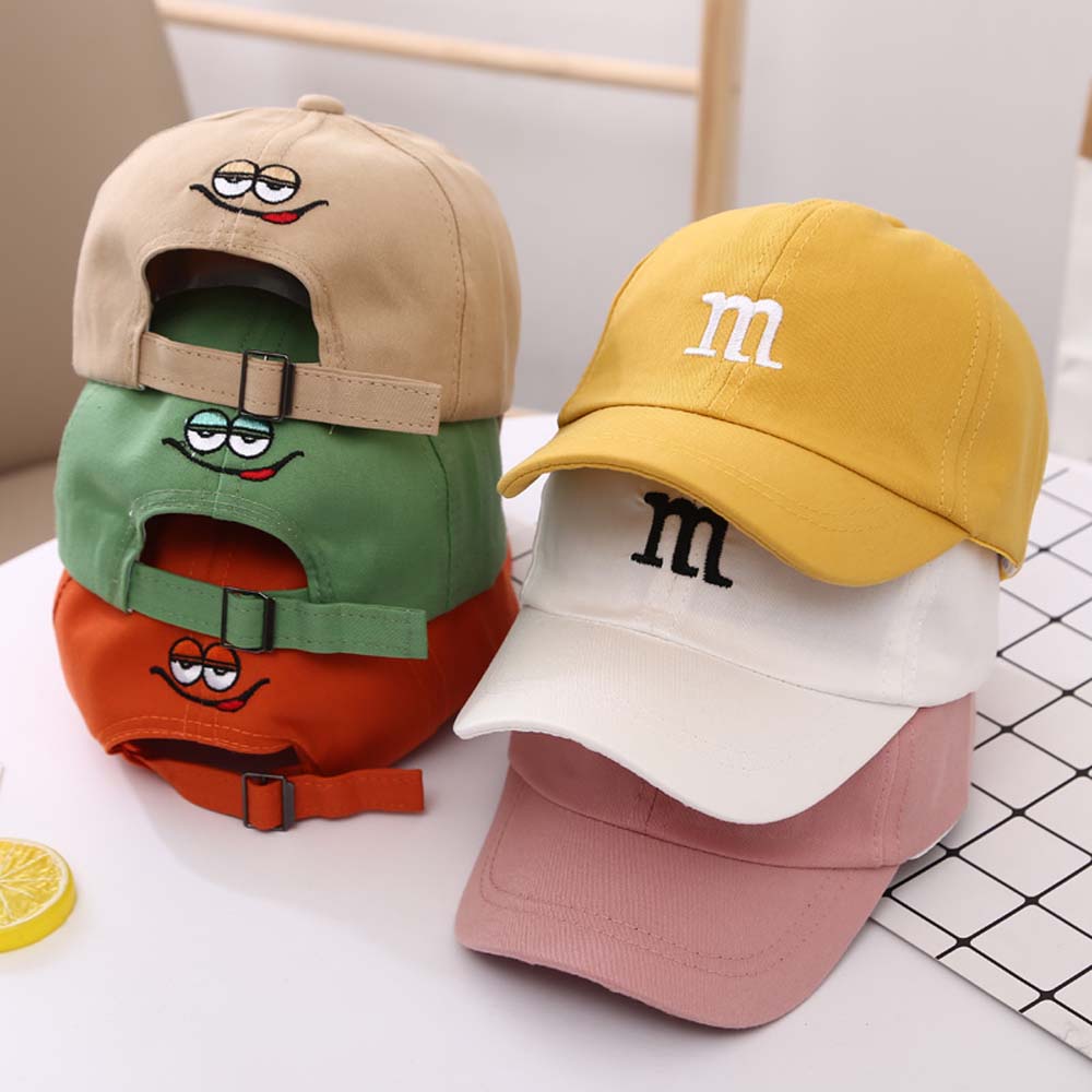MAIFU น่ารักเด็กฮิปฮอปครีมกันแดด M Letter หมวกกันแดดเบสบอลหมวกหมวกทารก