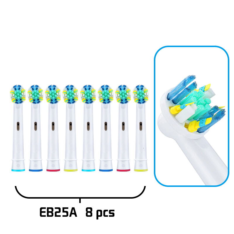 สำหรับแปรงสีฟันไฟฟ้าโรตารี่ O-ral B หัวแปรงสีฟันไฟฟ้าคุณภาพสูงหัวแปรงสีฟันแบบถอดเปลี่ยนได้ 8 ชิ้น / แพ็ค