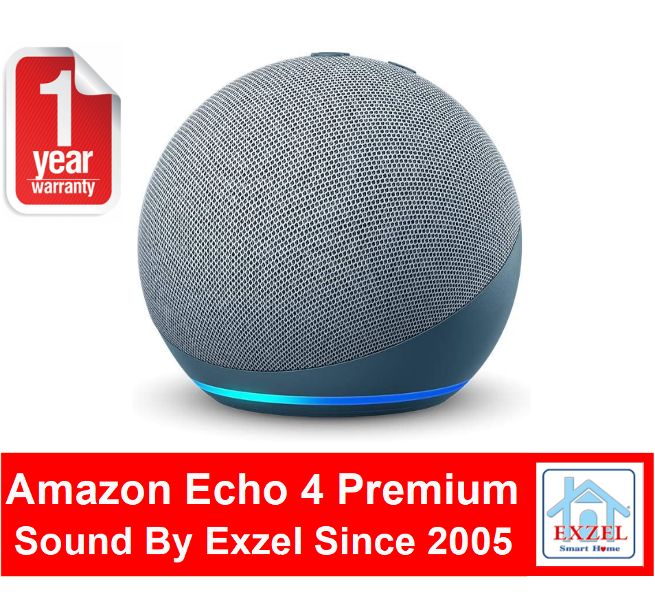 Amazon Echo 4 (4th Gen) with Premium Sound - Fast 1 Day Ship from Bangkok | Smart home hub | Amazon Alexa Voice Assistant Smart Speaker | Dolby Audio ลำโพงอัจฉริยะ