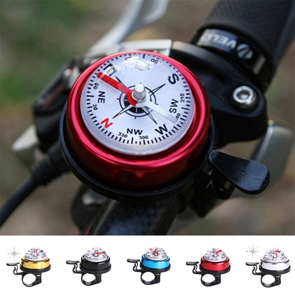 LINNANZHUBING New Handlebar Accessory Creative Bicycle Bell Ring Compass Cycling