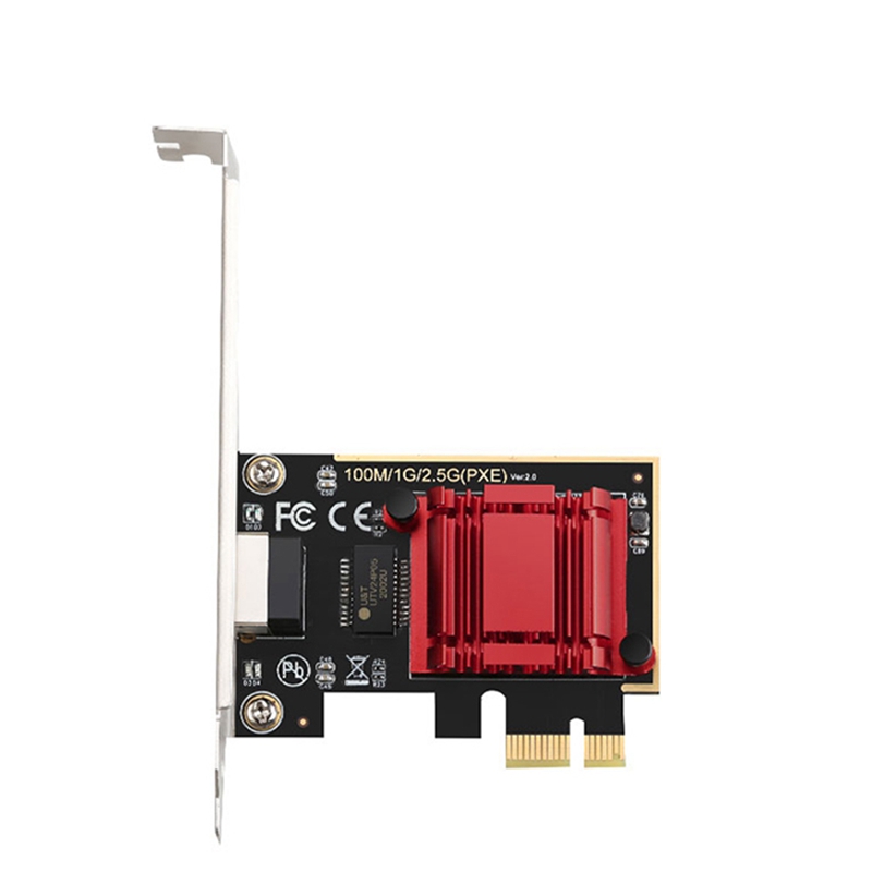 Game PCIE Card 2500Mbps Gigabit Network Card 10 100 1000Mbps RTL8125 RJ45