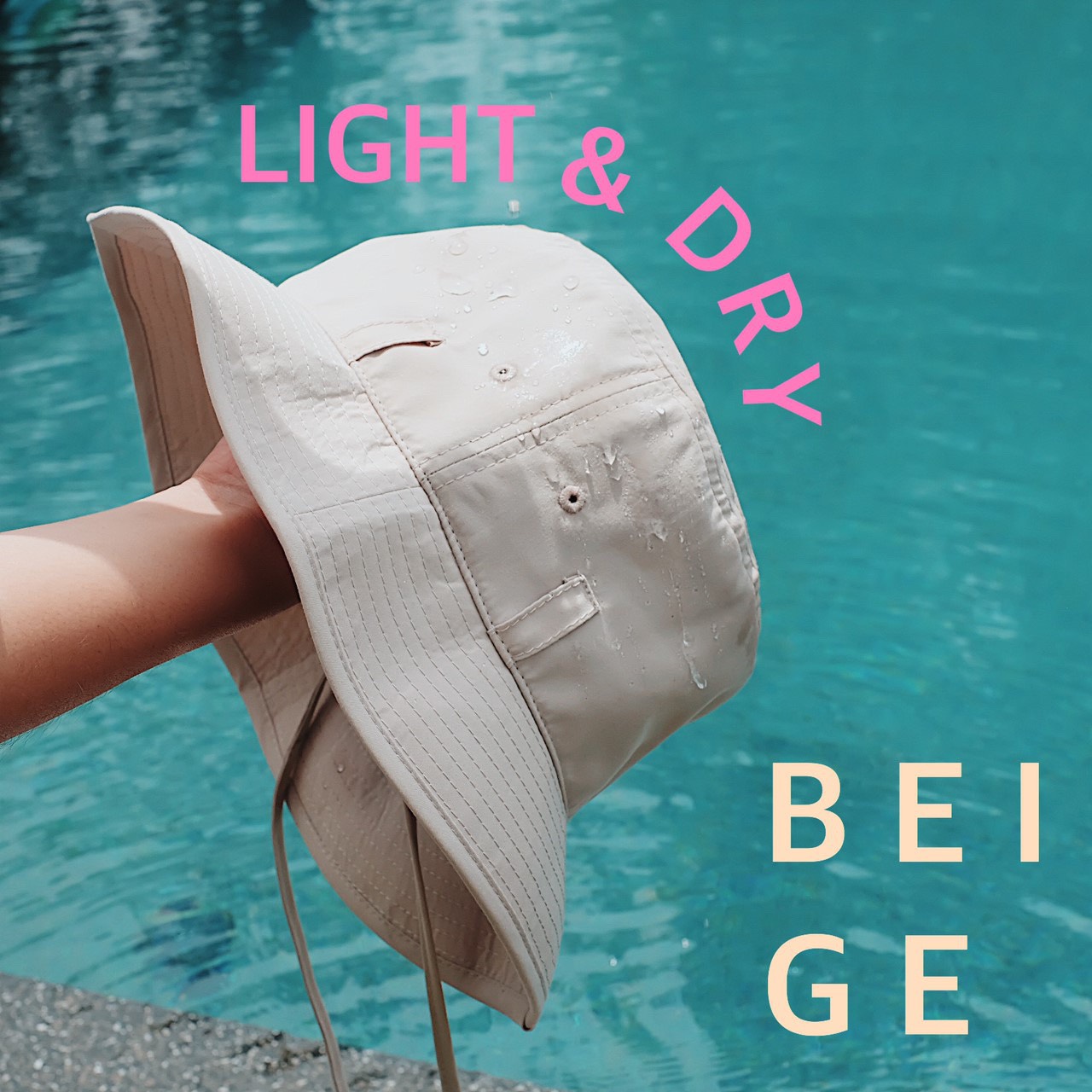 CHUVA CHEEVA BUGKET HAT (LIGHT & DRY) BEIGE