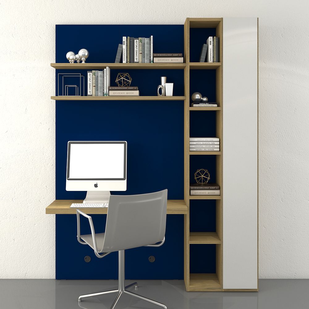 INDEX LIVING MALL ITALIVING Working Space Set WS01-2 Width 180 cm. - White/Dark Blue ราคา 15,200 บาท*ส่งฟรี