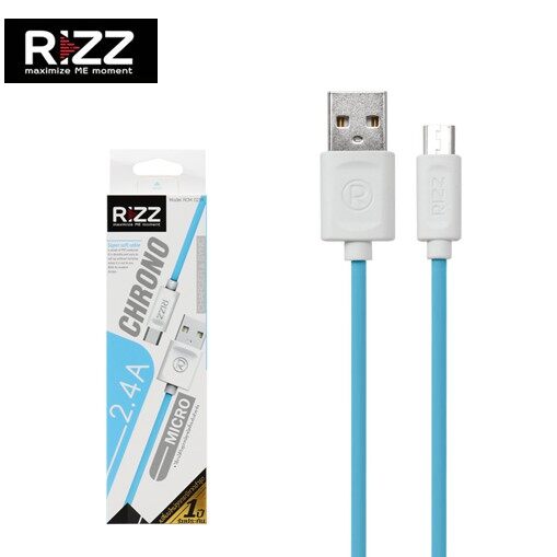 Rizz(ริซ) Micro-Lightning-TypeC Charging Cable สายชาร์จไอโฟน iPhone สายชาร์จซัมซุง หัวเว่ย วีโว่ สายชาร์จเร็ว 2.4A