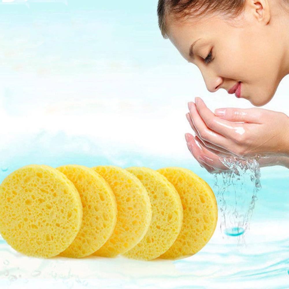 QU333699 Soft Skin Care Exfoliator Makeup Tool Compress Puff Face Wash Pad Body Facial Cleaner Cleansing Sponge