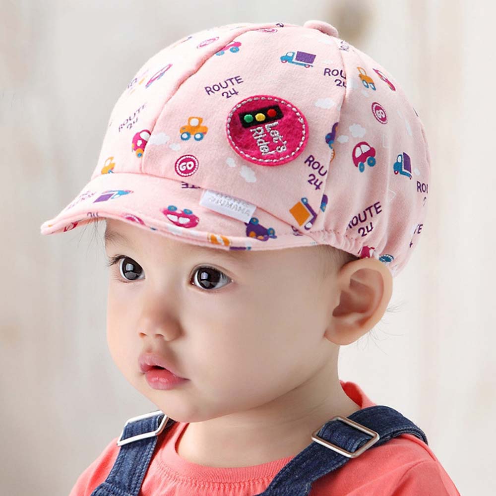 AAAAD ทารกแรกเกิดน่ารักรถเล็กๆน้อยๆเด็กสาวหมวกเบเร่ต์หมวกทารกหมวกลำลองเด็กหมวกเบสบอล