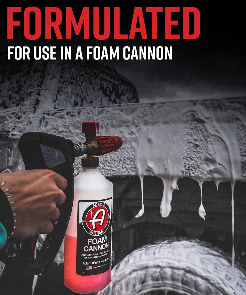 Adam's Polishes Adam's Mega Foam 16oz - pH Best Car Wash Soap For Foam  Cannon, Pressure Washer or Foam, Concentrated Car Detailing & Cleaning  Detergent Soap