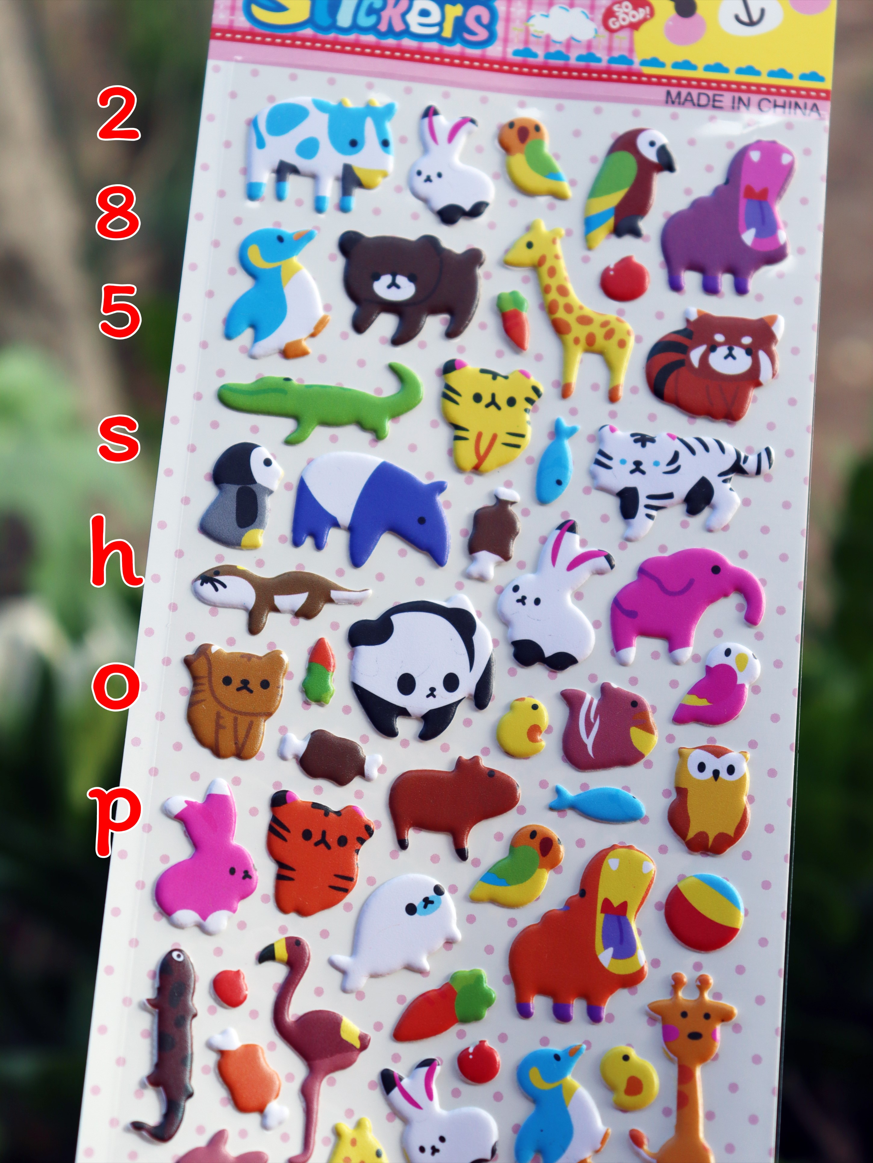 สติ๊กเกอร์นูนเกาหลี 3D เกรดเอ ขนาด 10x24 cm สีสวยลายน่ารัก Kids Stickers 3D PVC Korea สินค้าพร้อมส่ง สินค้าในประเทศไทย