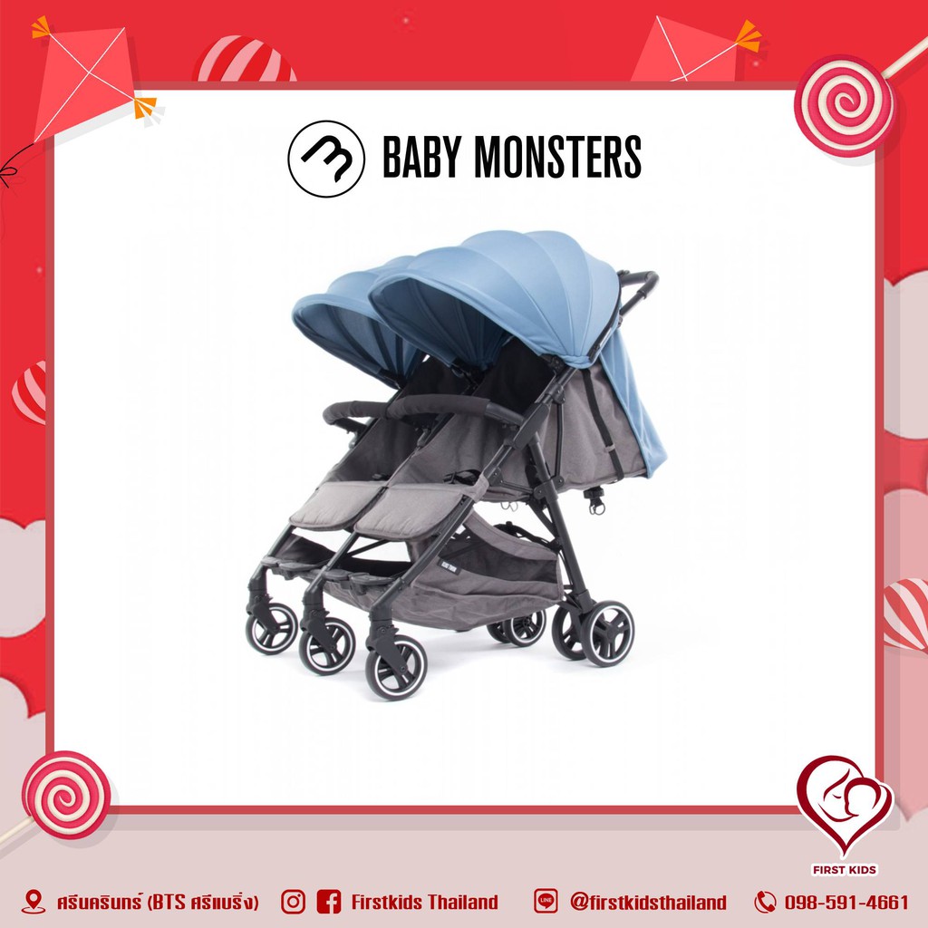 Baby Monster KUKI TWIN รถเข็นเด็กแฝด แบรนด์อันดับ 1 จากสเปน#firstkids#ของใช้เด็ก#ของเตรียมคลอด