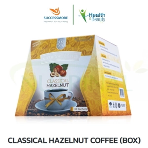 สินค้า Ssmore Nal Coffee นูทรินัล กาแฟลดน้ำหนัก คลาสสิคเคิล ฮาเซลนัล Classical Hazelnut ผสมคอลลาเจนและใยอาหาร ขนาดบรรจุ 10 ซอง