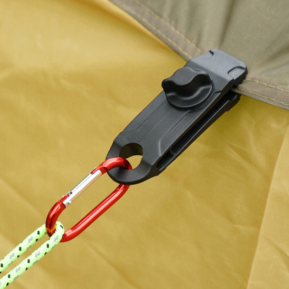 GUO 1/5/10Pcs Plastic Outdoor Camps Kit Gripper Tents Accessories Camping Tent Holder Canvas Tighten tool Windproof Clip Hook Tarp Clips