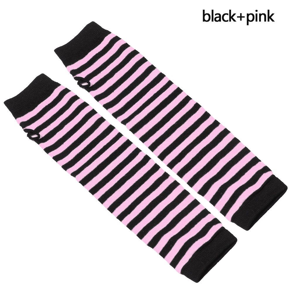 OKDEALS Women Girls Knitted Cotton Long Sleeve Handschoenen Elbow Mittens Wristband Arm Warmer Fingerless Long Gloves - 3