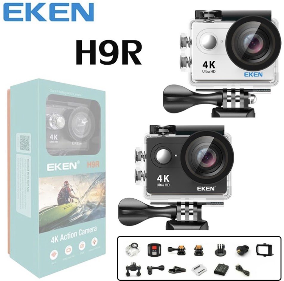 พร้อมส่ง กล้องกันน้ำ EKEN H9R 4K HD กล้อง Action Camera กล้องติดหมวก กล้องติดรถ ของแท้ 100% คมชัด
