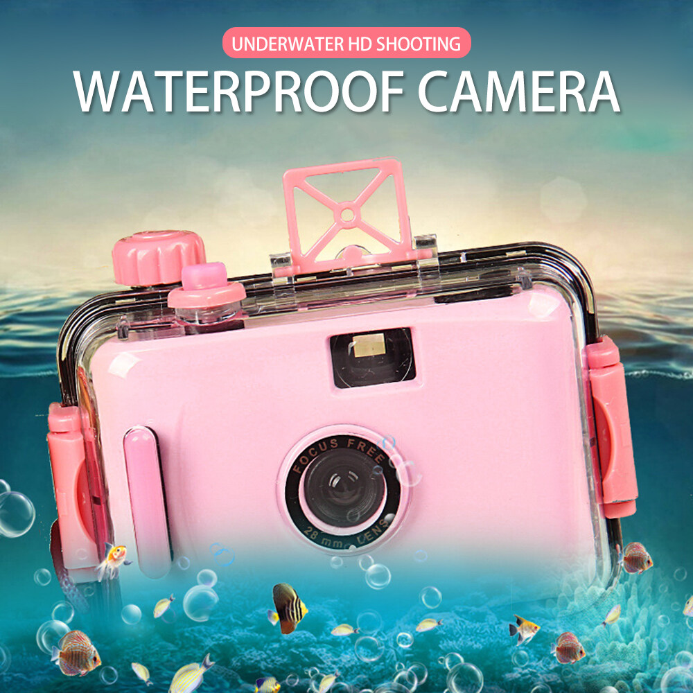 Highmax LOMO กล้องของเล่นสำหรับเด็ก,กล้องฟิล์มติดใต้น้ำกล้องถ่ายใต้น้ำได้แบบไม่ใช้แล้วทิ้งกันน้ำและกันกระแทกกล้องแบบเล็งและกดถ่าย (ไม่ต้องใช้แบตเตอรี่)