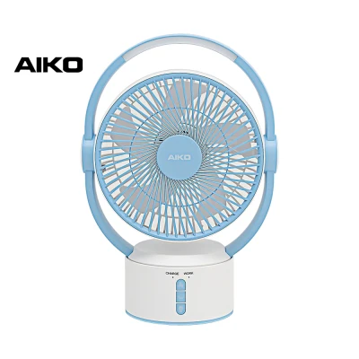 AIKO Rechargeable Fan 7" 2in1 with lamp #KN-L2819 (1 year guarantee) (1)
