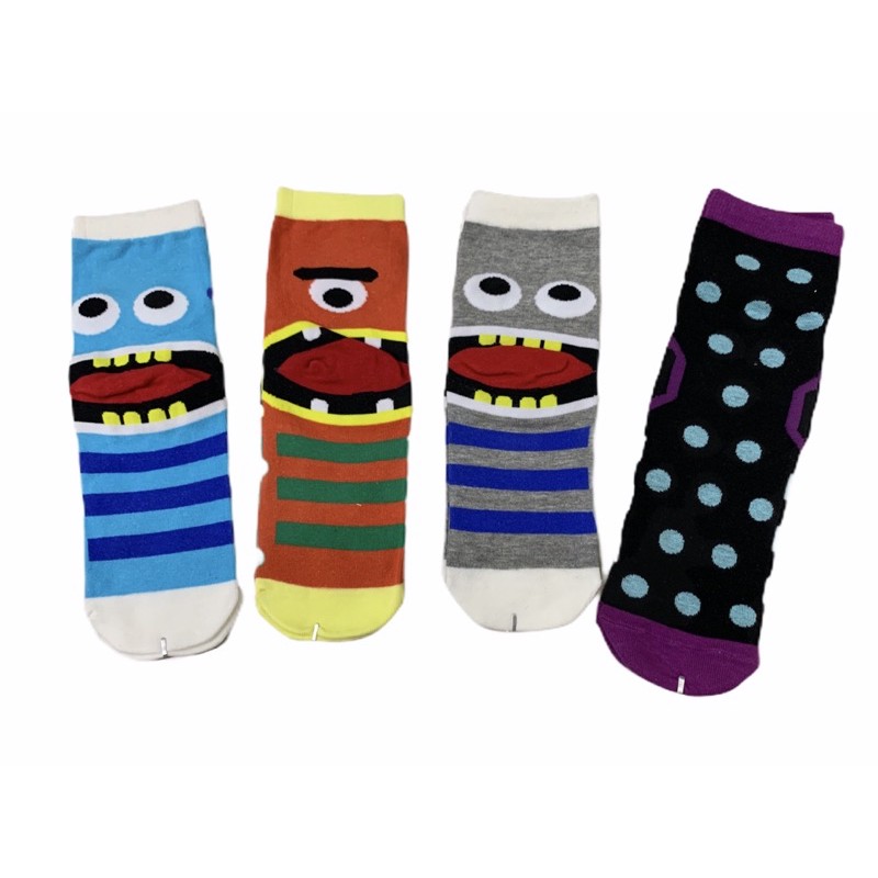 12คู่ ถุงเท้าข้อสั้นผู้หญิง ถุงเท้าลายการ์ตูน Socksy