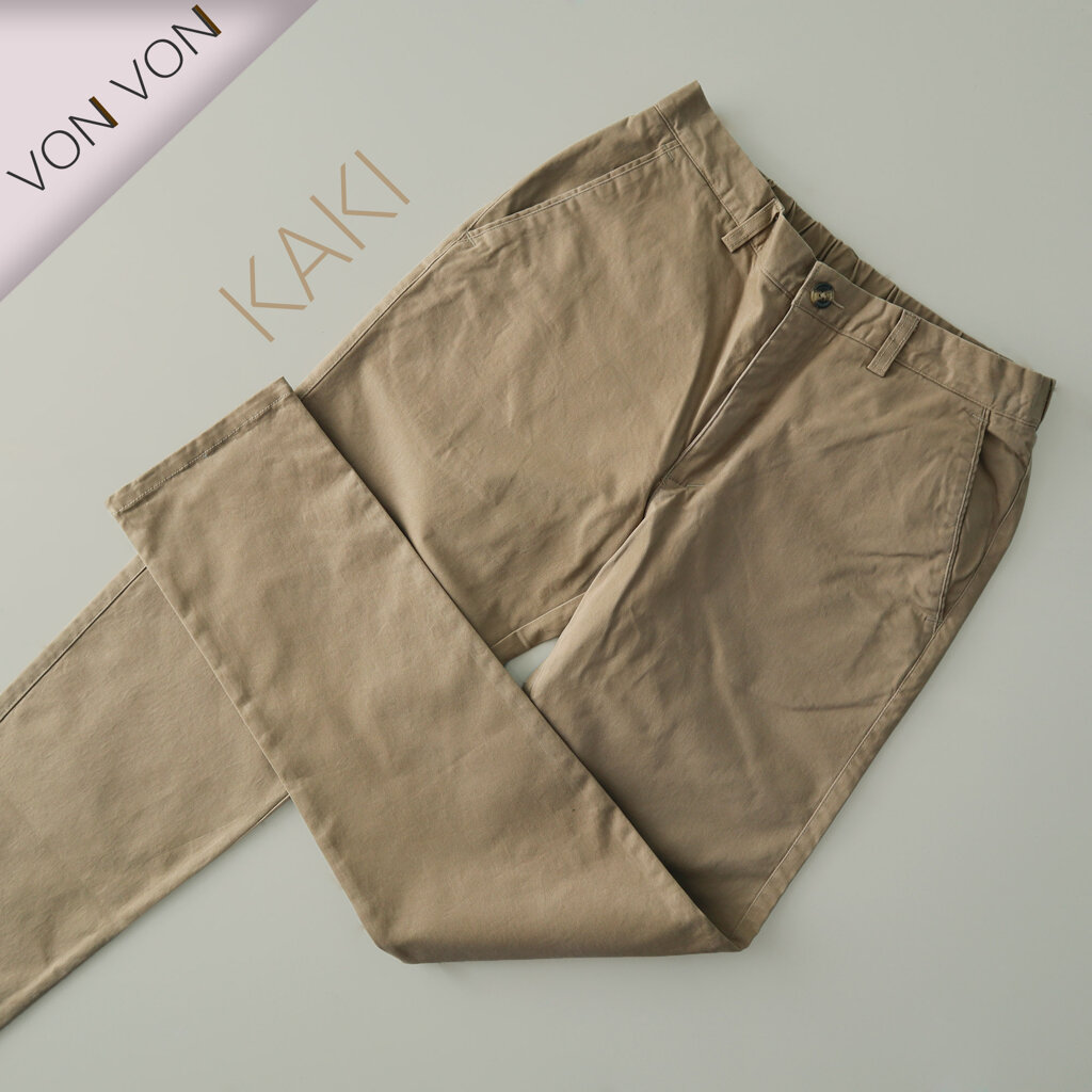 [NEW-2021]E-PANT กางเกงชิโน่ทรงกระบอกเล็ก Expandable Waist - VON VON