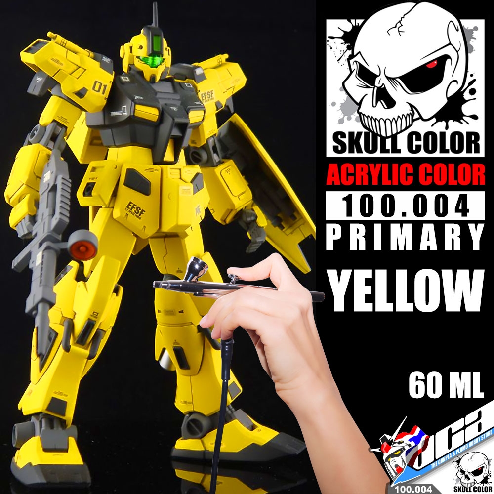 Skull Color™ Modelling Paint Professional PRIMARY ACRYLIC COLOR 100.00YELLOW 60ML