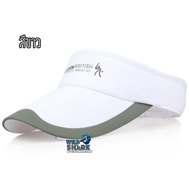 [เหลือ25฿ใช้โค๊ดSKDLF50] หมวกวิ่ง ออกกำลังกาย Modern British021 Visorครึ่งใบแท้100% เท่และดูดี ปกป้องดวงตาจากแสงUV