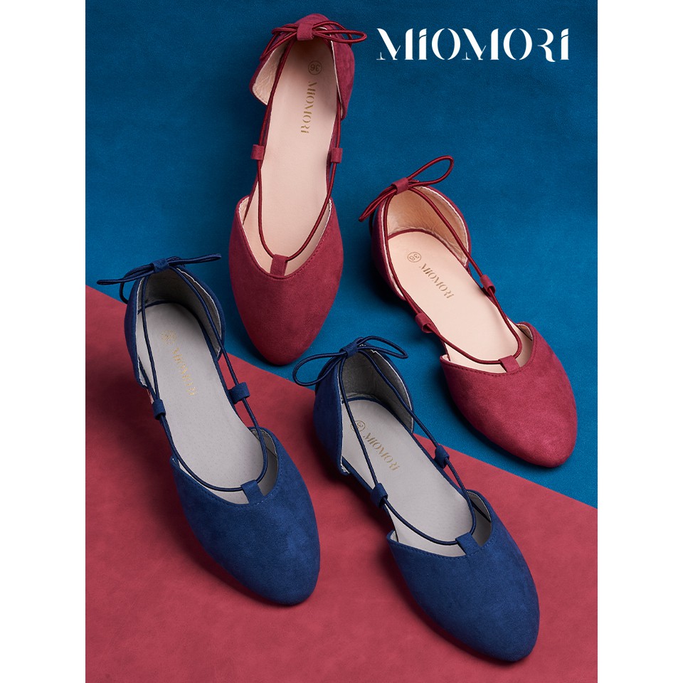 MIOMORI รองเท้าสวมส้นสำหรับผู้หญิง รองเท้าคัทชู MIOMORI Flats