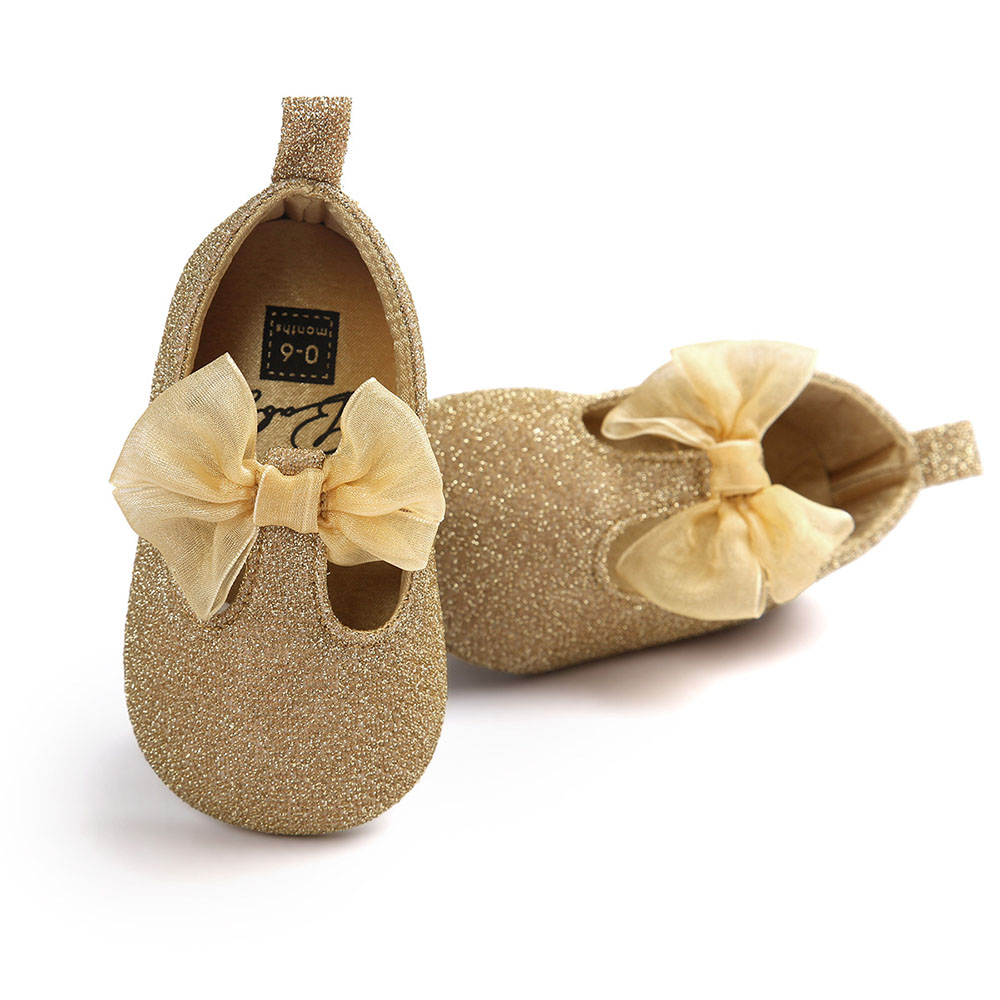 BANDA ทารกผ้าฝ้ายเลื่อมเด็กหญิงรองเท้ารองเท้าด้านล่างที่อ่อนนุ่ม Soft Sole