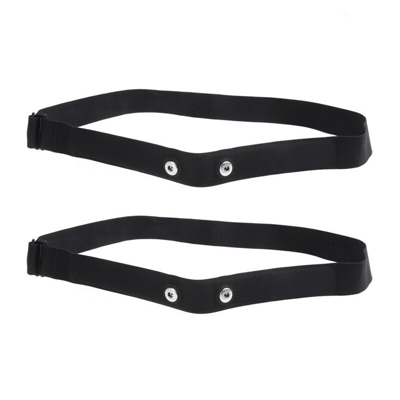 2Pcs Elastic Heart Rate Chest Strap Bands for Geonaute Wahoo Garmin Magene